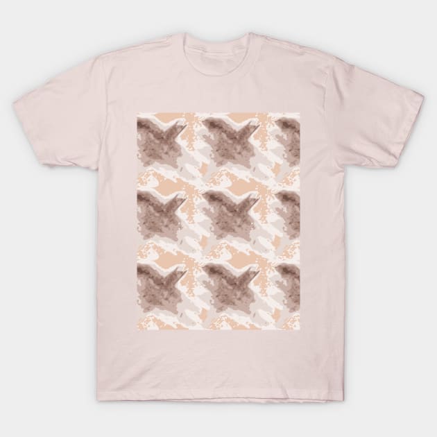 Houndstooth, brown abstract T-Shirt by grafinya